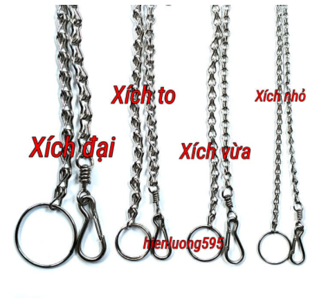 Xích Chó Inox | Dây dắt inox cho chó mèo Size S( 1-5kg)