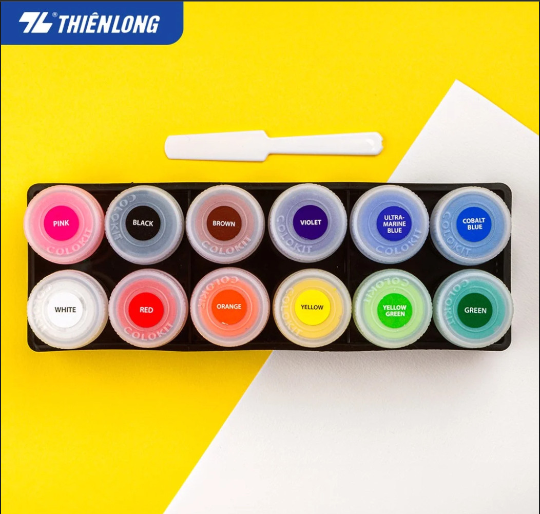 Màu nước Thiên Long 12 màu 15ml