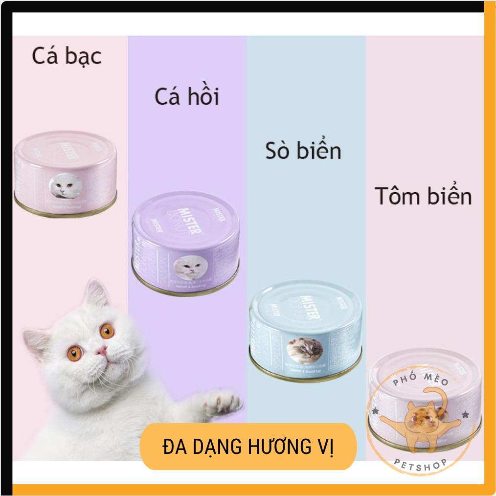 Pate cho mèo Mister Donut 85G dòng G