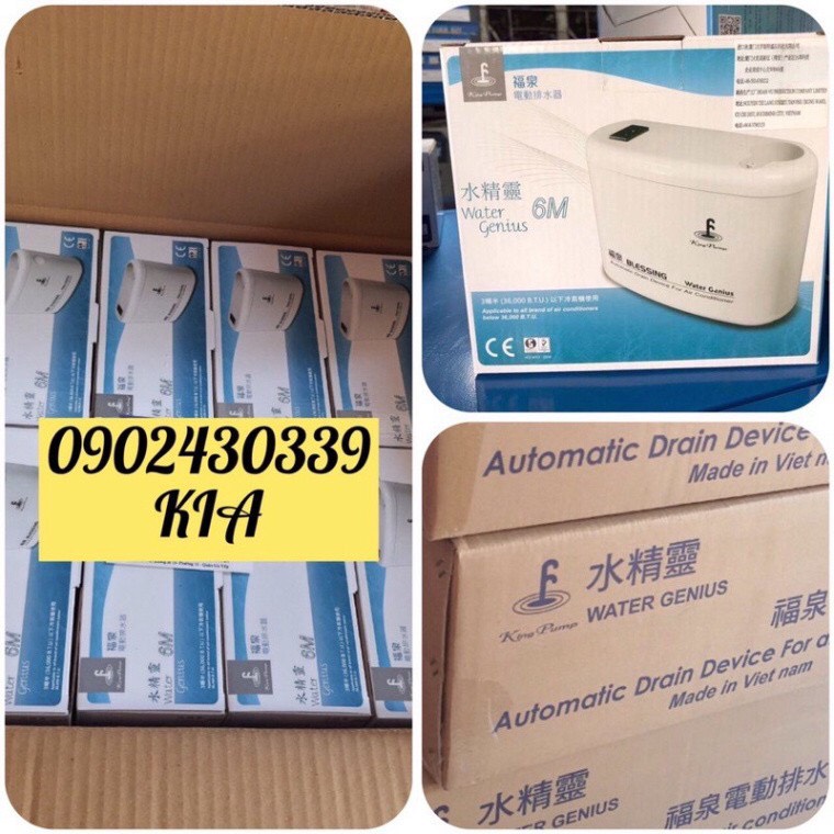 [HCM]Bơm nước xả máy lạnh Kingpump 6M