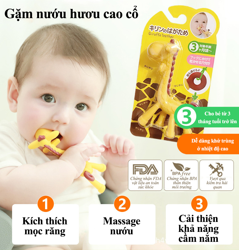 gặm nướu hươu an toan cho bé