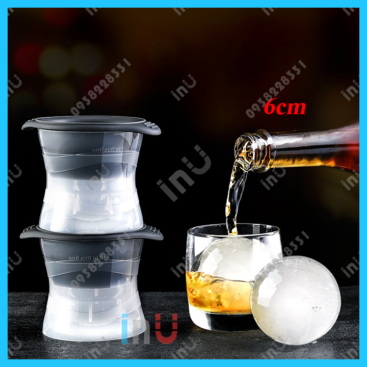HCM - Khuôn làm đá tròn viên to uống Whiskey