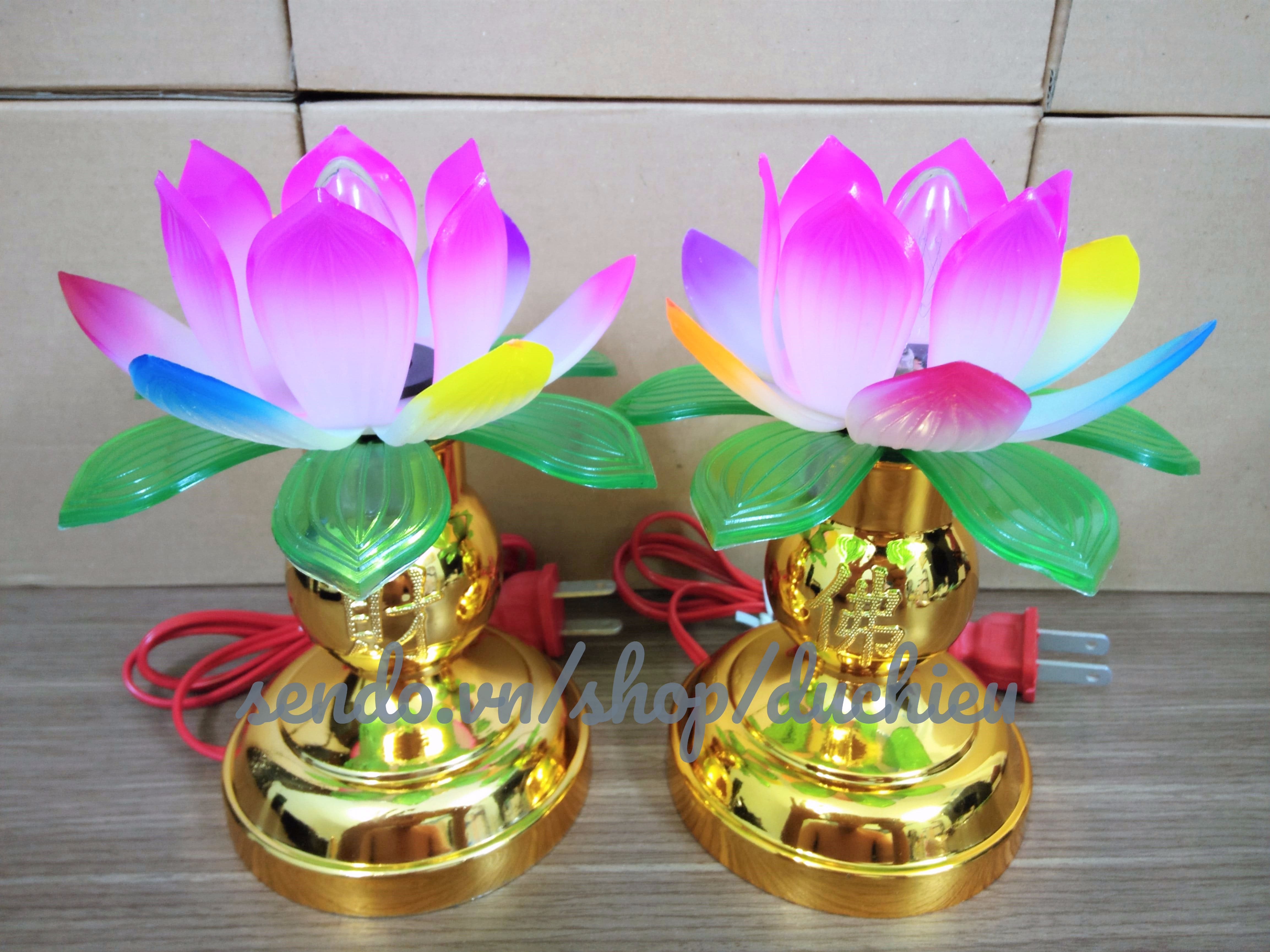 [ Thay bóng dễ dàng ] Đèn thờ cúng hoa sen