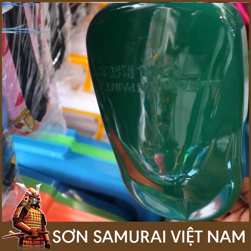 Sơn samurai màu xanh lá - Combo sơn xanh lá 162 sơn xịt samurai