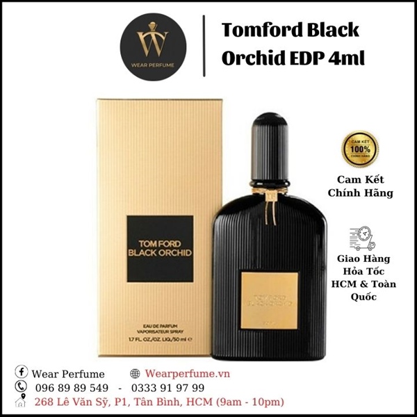NƯỚC HOA TOM FORD BLACK ORCHID EDP MINI SIZE 4ML - TH Cosmetics