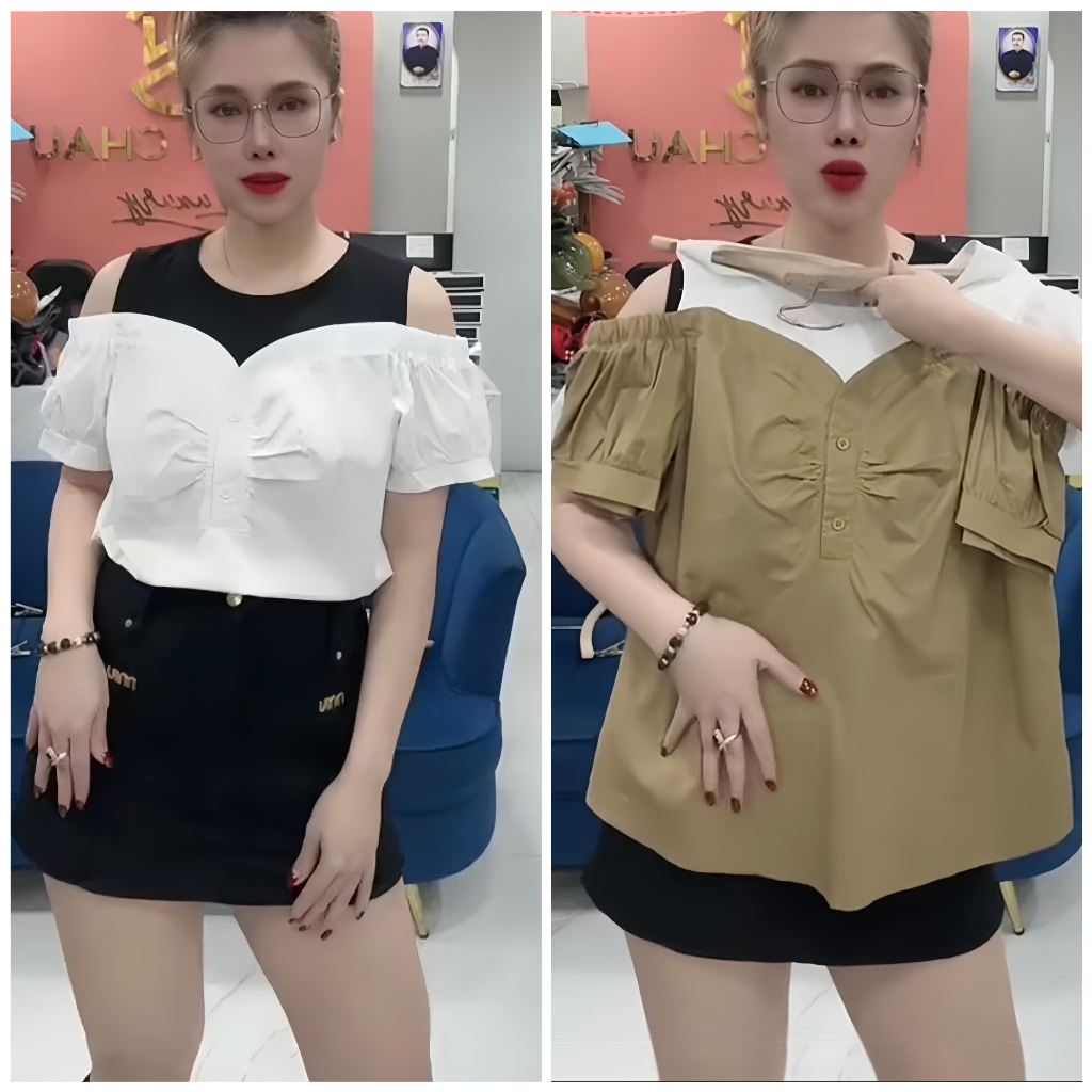 SV98 Áo Phối Hở Vai
