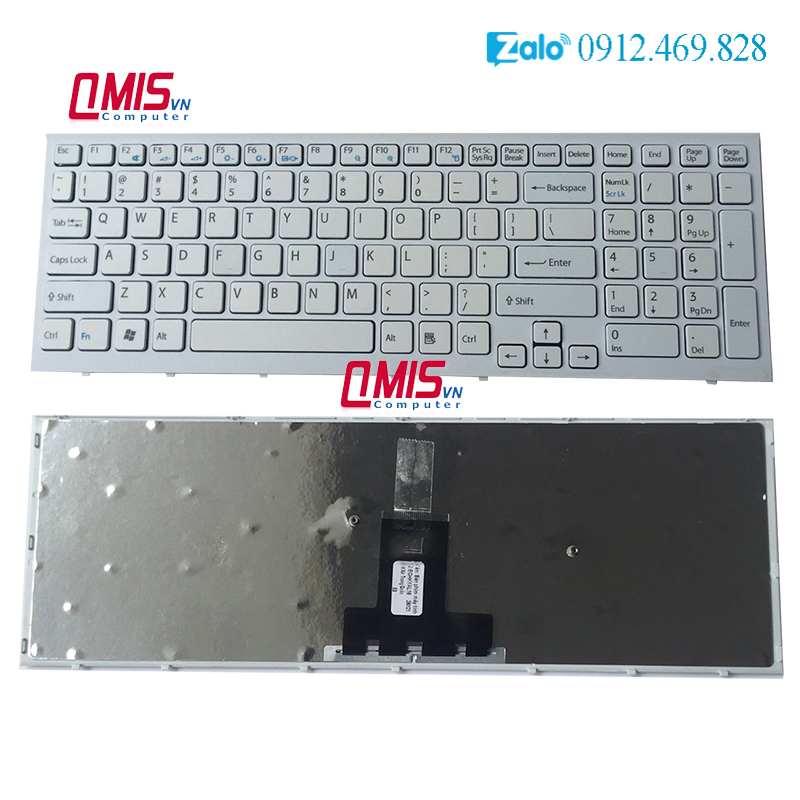 Bàn phím laptop Sony Vaio VPCEB, VPC-EB, PCG-71211L, PCG-71212L, PCG-71213L, PCG-71211V, PCG-71318L – EB - KHUNG