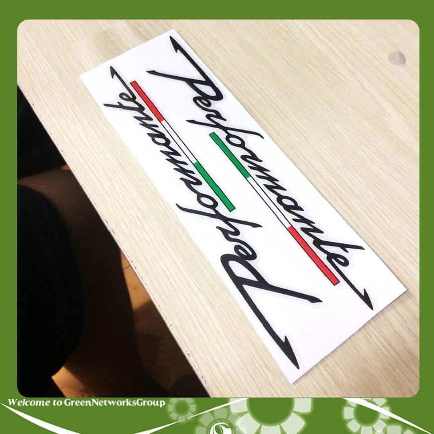 Bộ tem decal xe Performante Greennetworks
