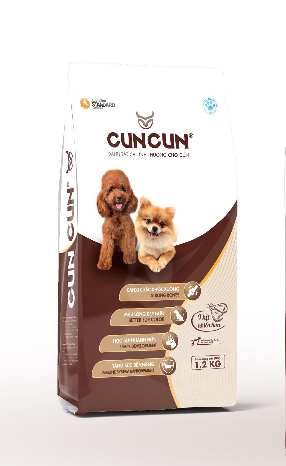 thức ăn hạt cuncun dành cho giống chó mini
