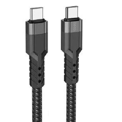 Cáp sạc nhanh USB to Micro Hoco U110 hỗ trợ sạc PD12W dây dù chống gãy gập dùng cho Android/Samsung/Oppo, dài 120cm