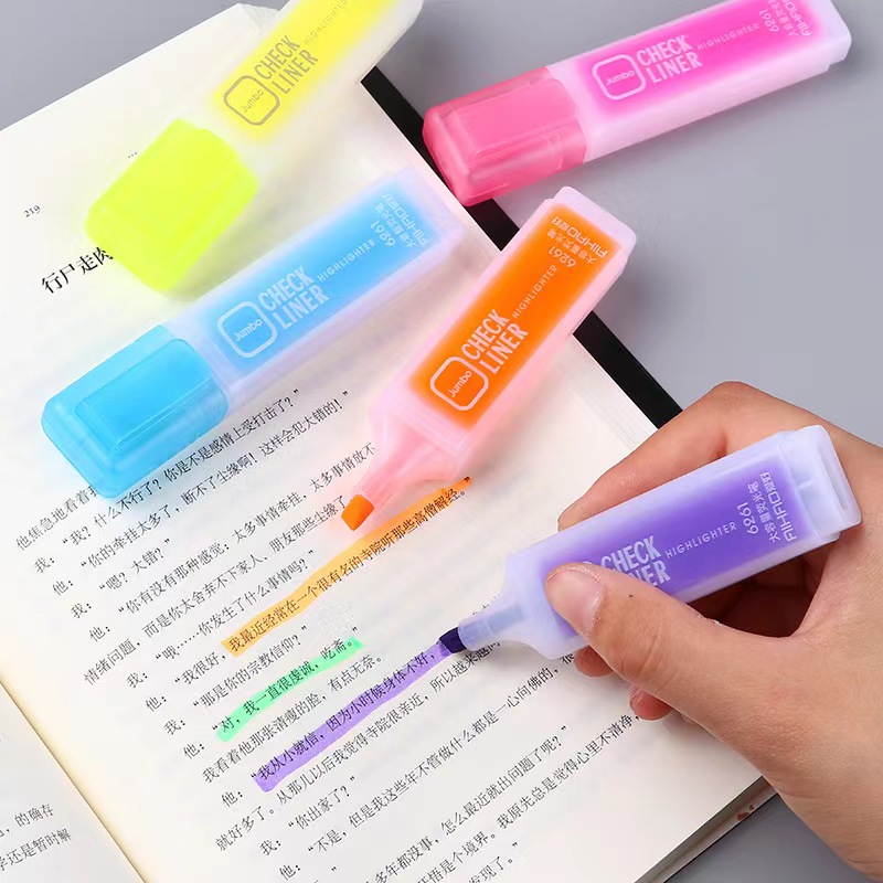 Q Bút đánh dấu nhiều màu hỗ trợ ghi nhớ công việc màu đẹp,Permanent,Highlighter-Galit625