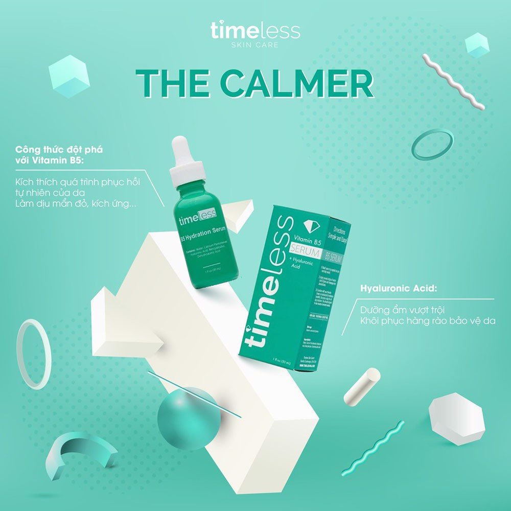 Tinh Chất Làm Dịu, Phục Hồi Da Timeless Vitamin B5 Serum 30ml