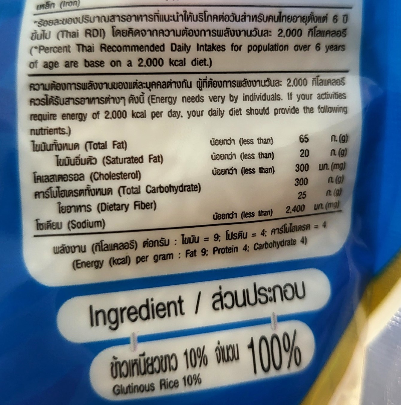 SANDEE (Túi XANH 1 Kg) GẠO NẾP THÁI (Sticky Rice) Fineness Glutinous Rice (HALAL)