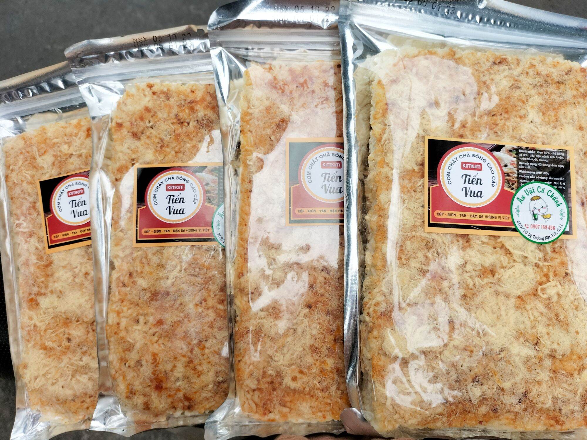 (COMBO SỈ SỈ )10 Gói cơm cháy chà bông loại 1 (180g /1 gói zipper)
