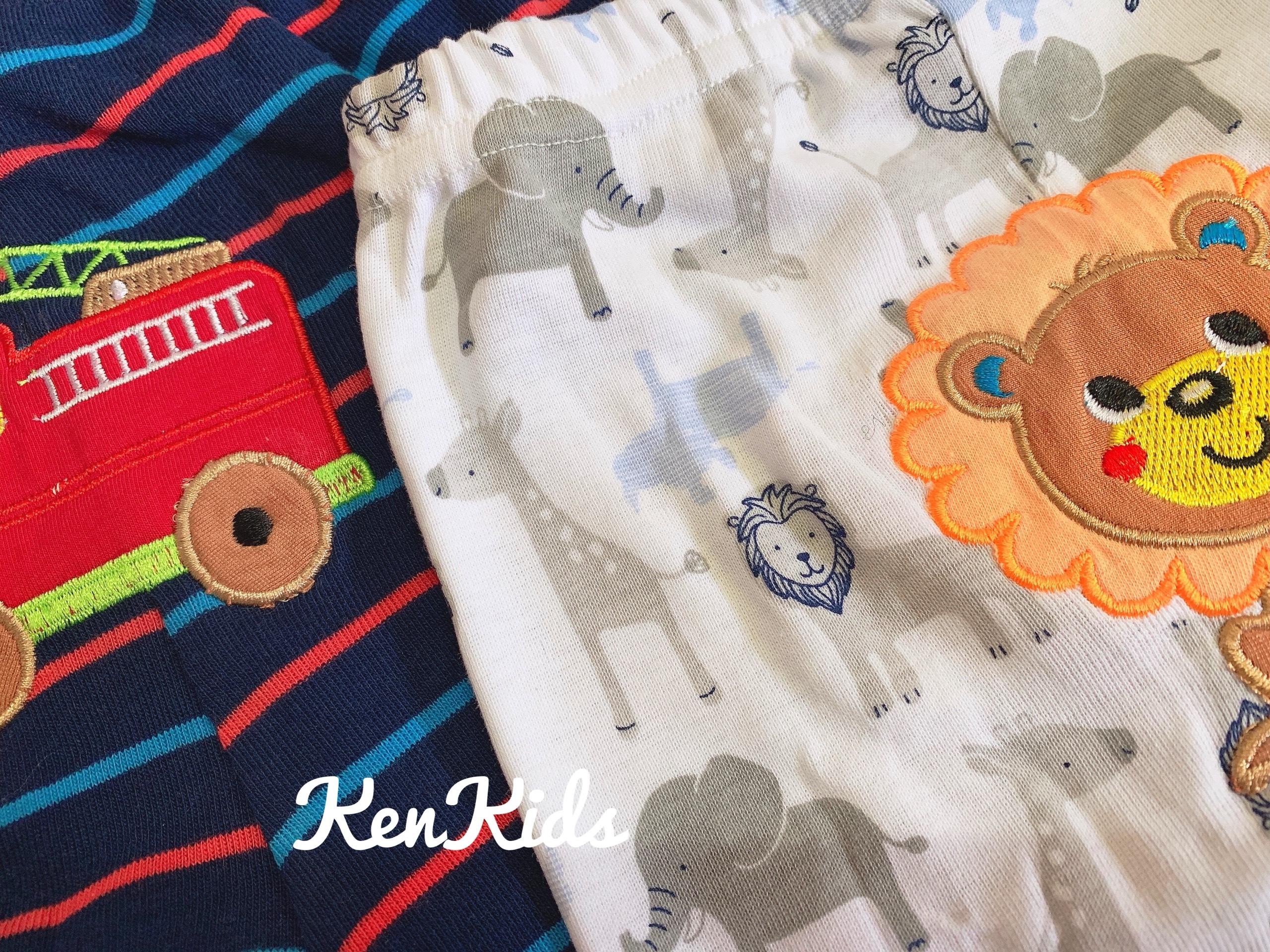 Set 2 Quần dài thêu mông thú Carter Thái Lan (5-13kg) bé trai
