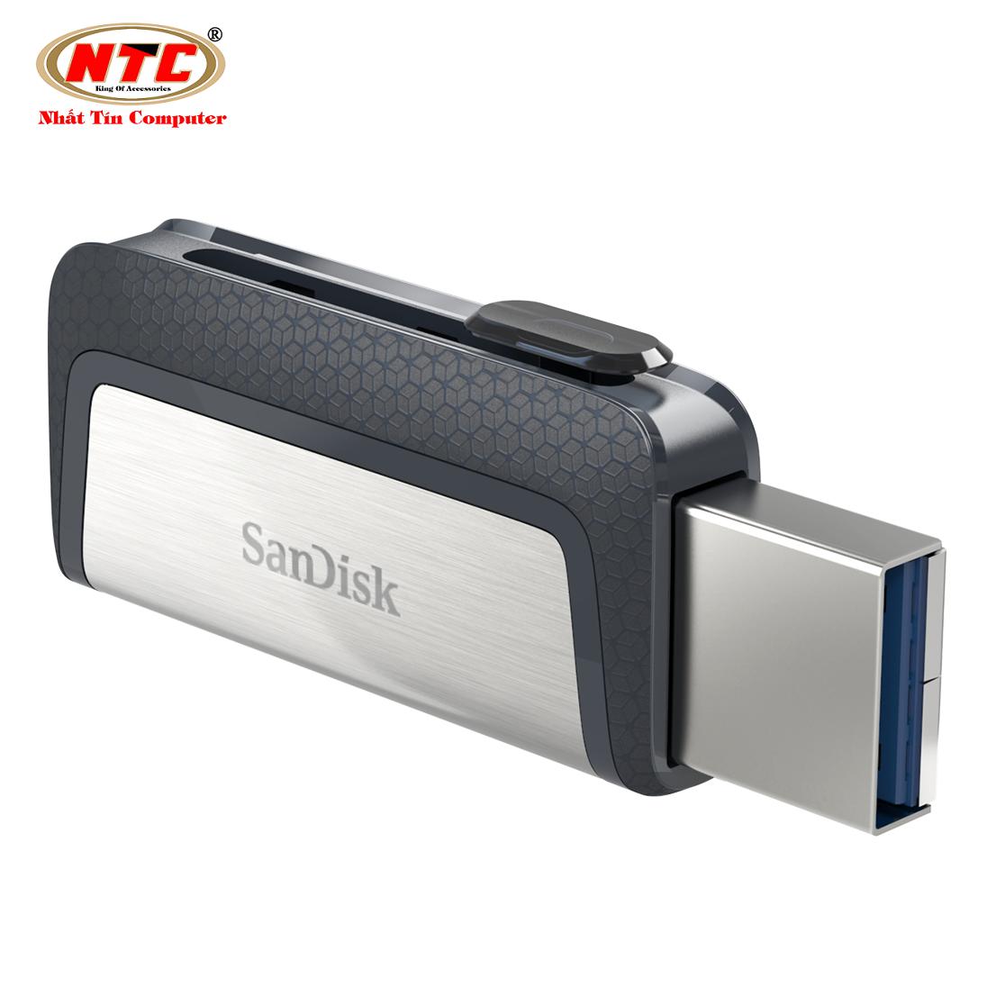 USB OTG Sandisk Ultra Dual Type-C 3.1 256GB 150MB/s (Bạc) - Nhất Tín Computer