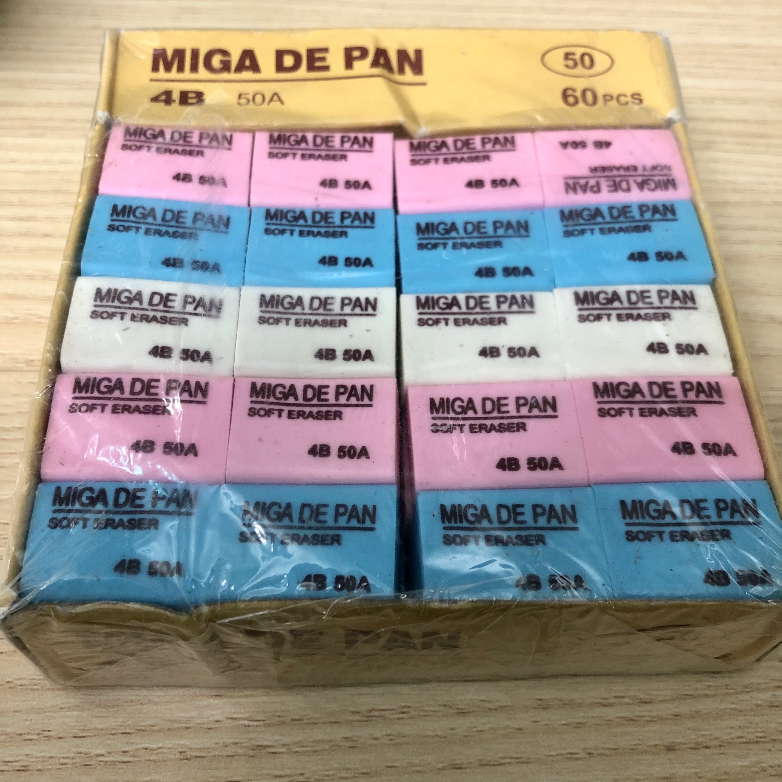 [HCM](COMBO 5) Gôm Tẩy Bút Chì 4B 50A Nhiều Màu H089