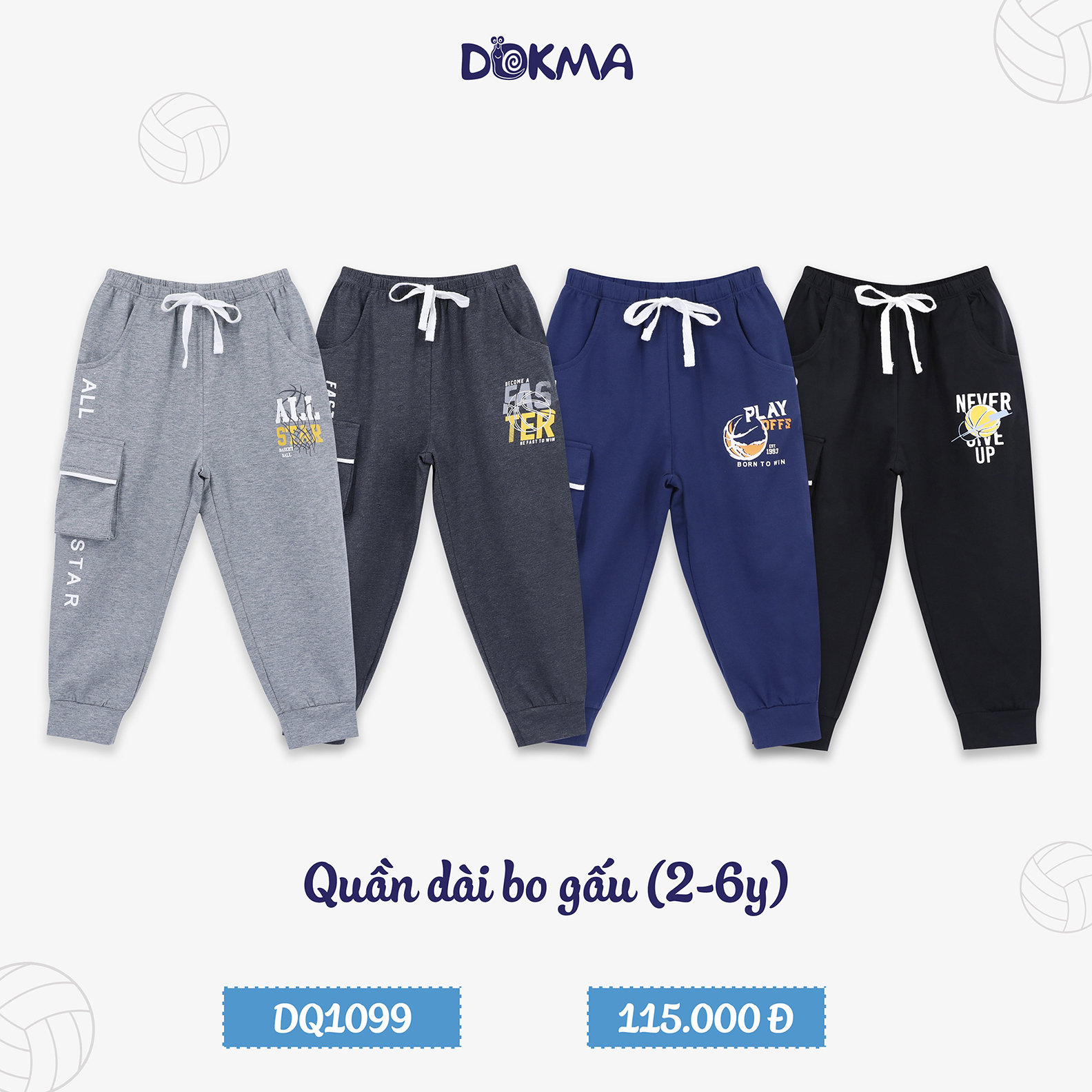 Beon kids - Quần dài bé trai Dokma (2-6 tuổi)