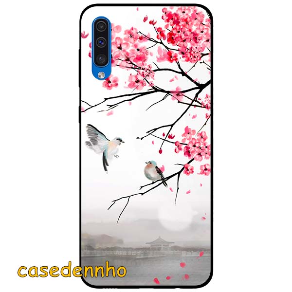 Ốp lưng dành cho samsung galaxy a30s - a50 - a50s - chim nền anh đào