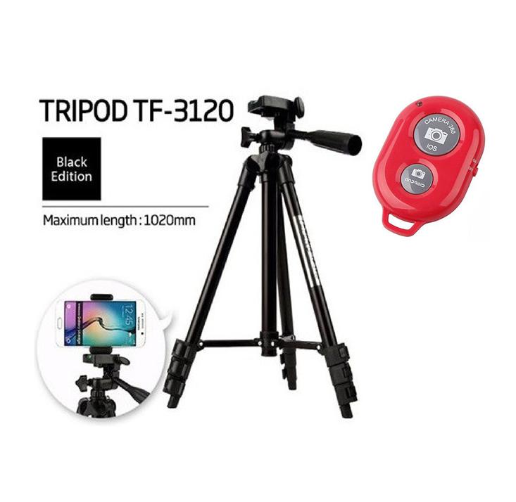 Gậy tripod 3120 kèm đầu kẹp điện thoại