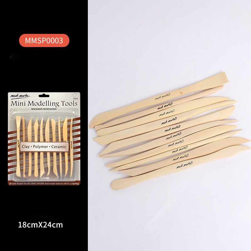 Dụng Cụ Tạo Hình Đất Sét Mont Marte Set 5/10 Cây
