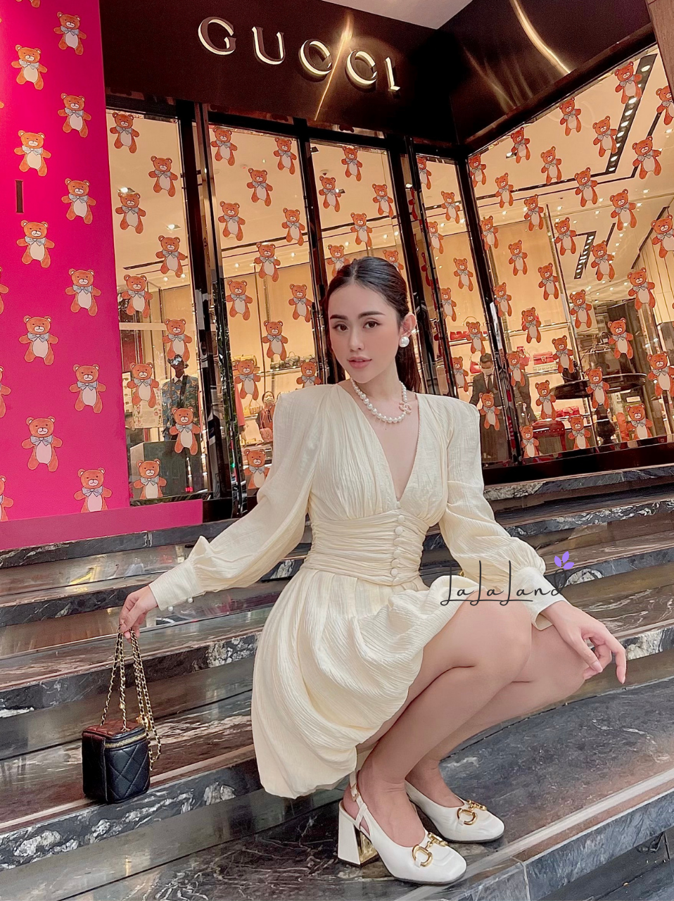Đầm jum 7 nút D031K