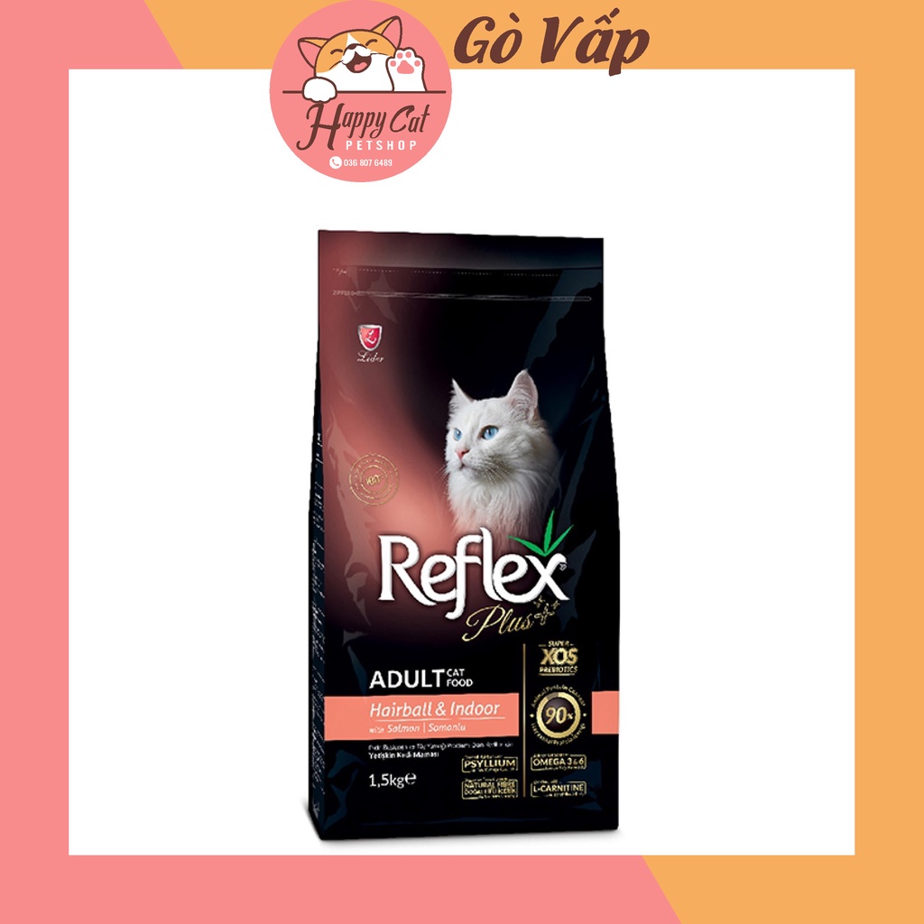 Hạt Reflex Plus cho mèo các loại túi 1,5kg - HAPPYCAT