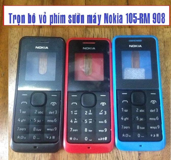 TRỌN BỘ VỎ NOKIA 105-RM 908 (1SIM)