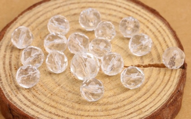 Hạt T. A trắng cắt giác handmade DIY - MH511