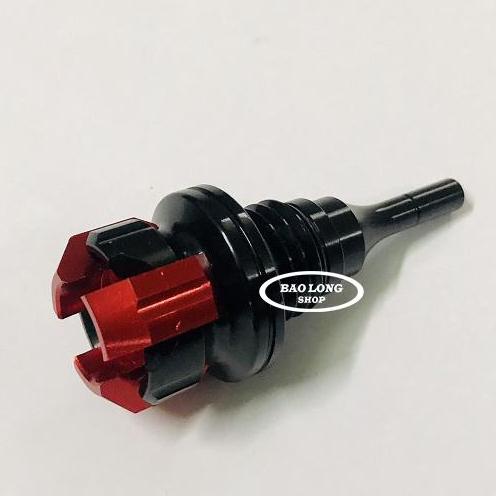 Ty thăm Nhớt 3 Cạnh mini gắn Xe Máy (màu Đỏ)