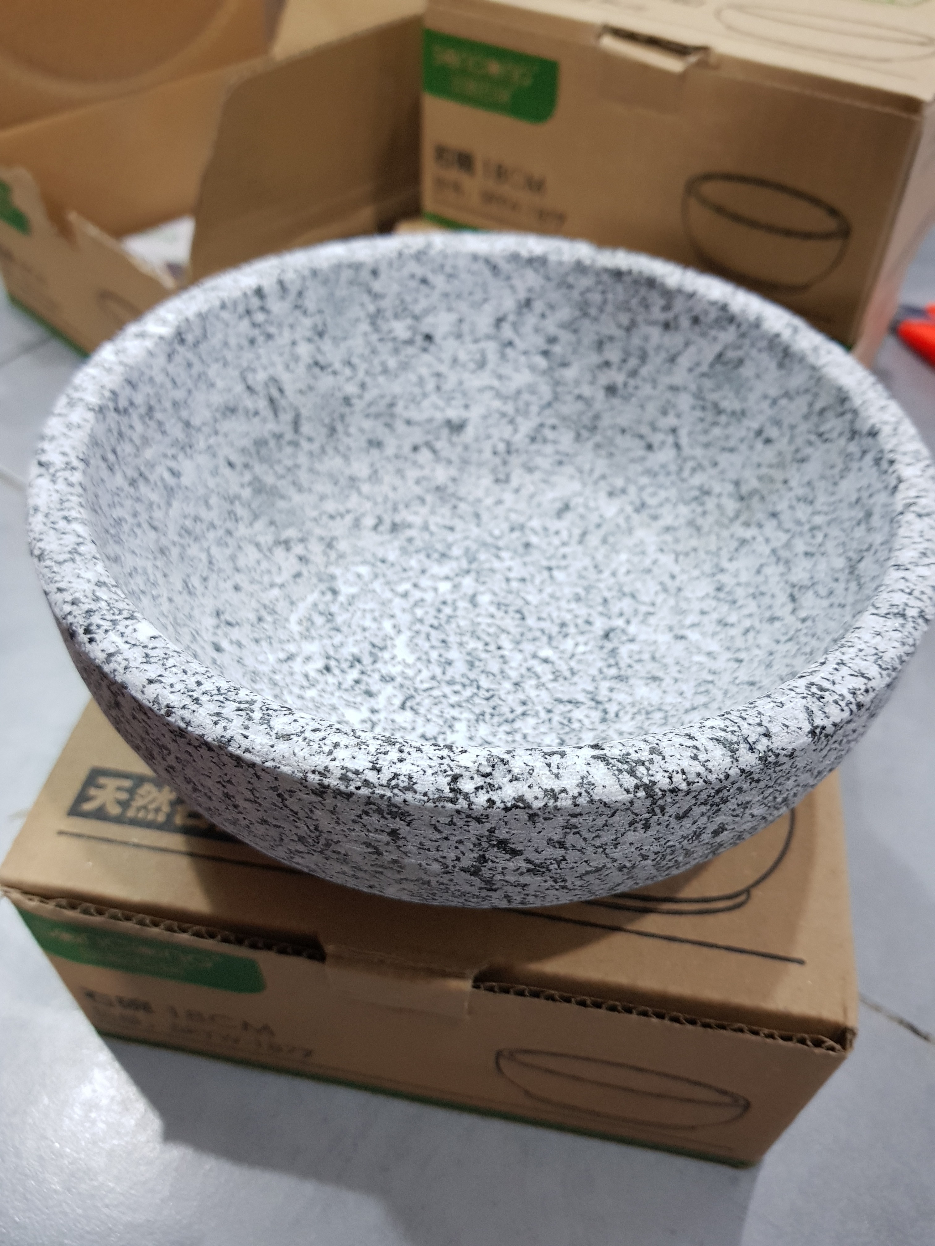 Thố đá - tô đá - bát đá hàn quốc 3 size 16cm 18cm 20cm