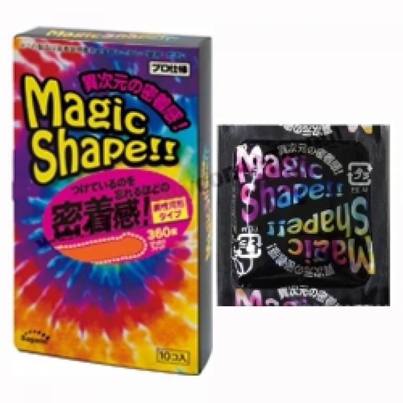 Bao cao su 3D Sagami Magic Shape (hộp 5 chiếc) - gân dọc thân, mô phỏng hình dáng 3D