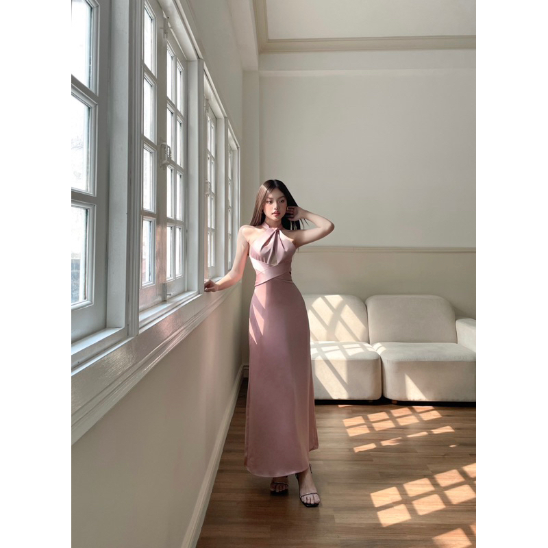 [Kisserine] Đầm lụa PHOEBE SILK DRESS - Thời trang nữ thiết kế - lụa cao cấp