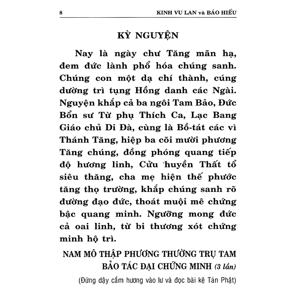 Sách - Kinh Vu Lan Và Báo Hiếu