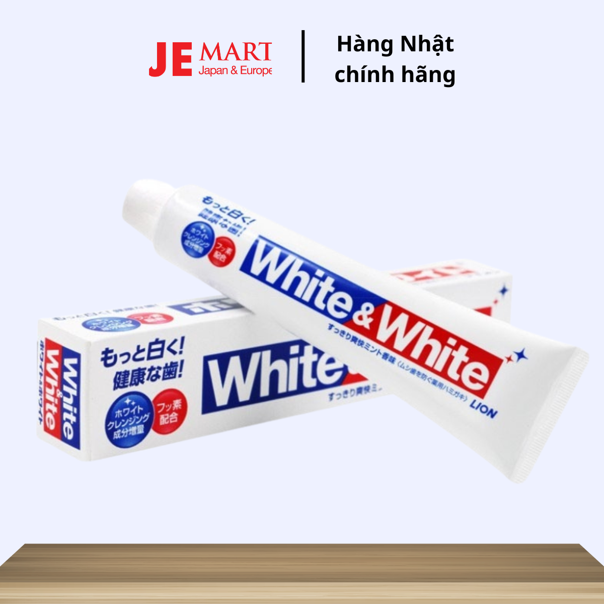 KEM ĐÁNH RĂNG WHITE & WHITE LION NHẬT BẢN