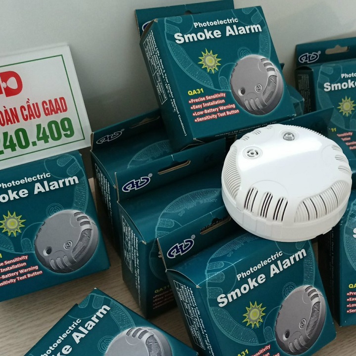Đầu Báo Khói độc lập, Báo Cháy Thông Minh chạy pin (BH chính hãng Horing 12 tháng)
