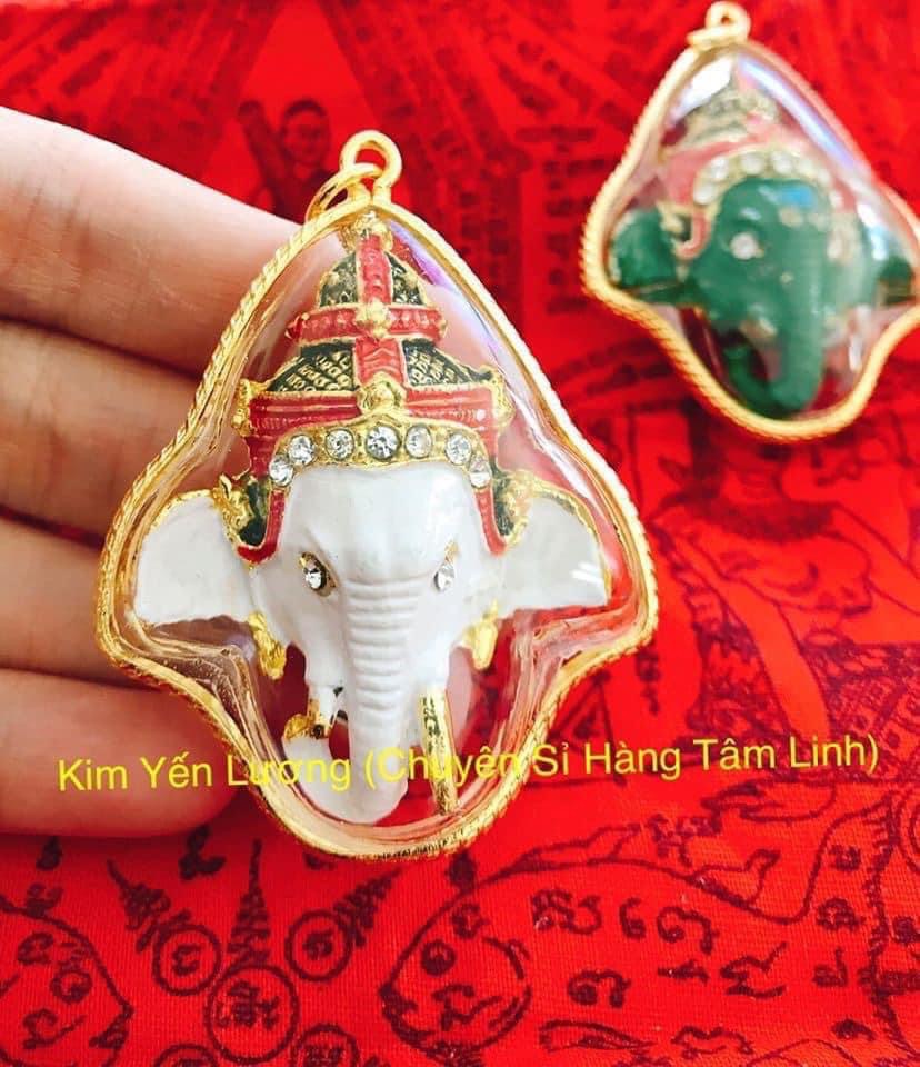 Mặt Amulet Ganesha ( thần voi ) Chùa Wattraimit Thái Lan