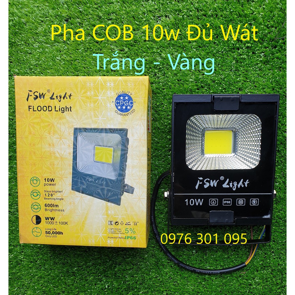 [FSW Bảo Hành 2 năm] Đèn led PHA siêu sáng đủ wat [COB] siêu sáng
