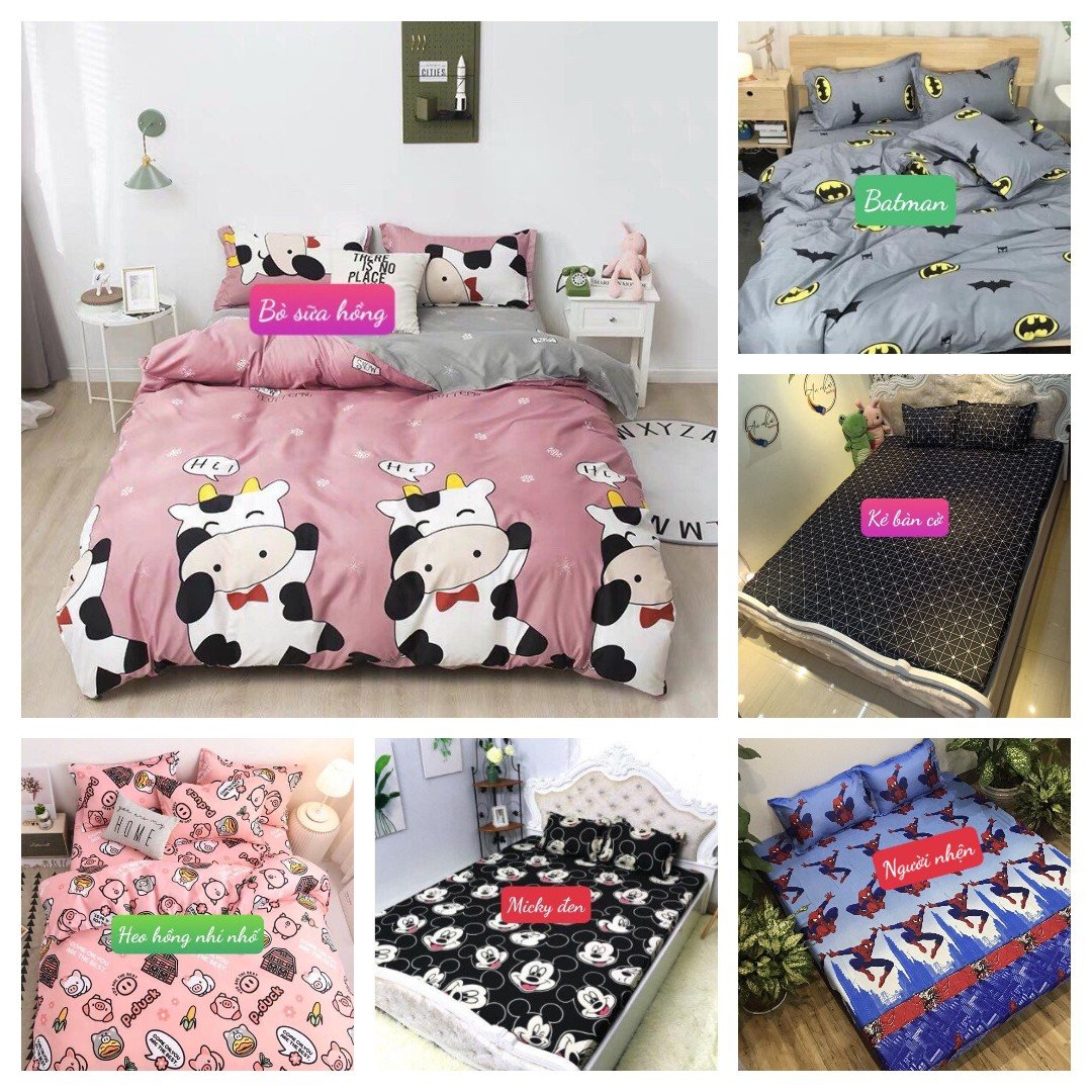 Chăn Hè Thu Trần Bông 3 Lớp 1m8x2m,mẫu đoremon đàn