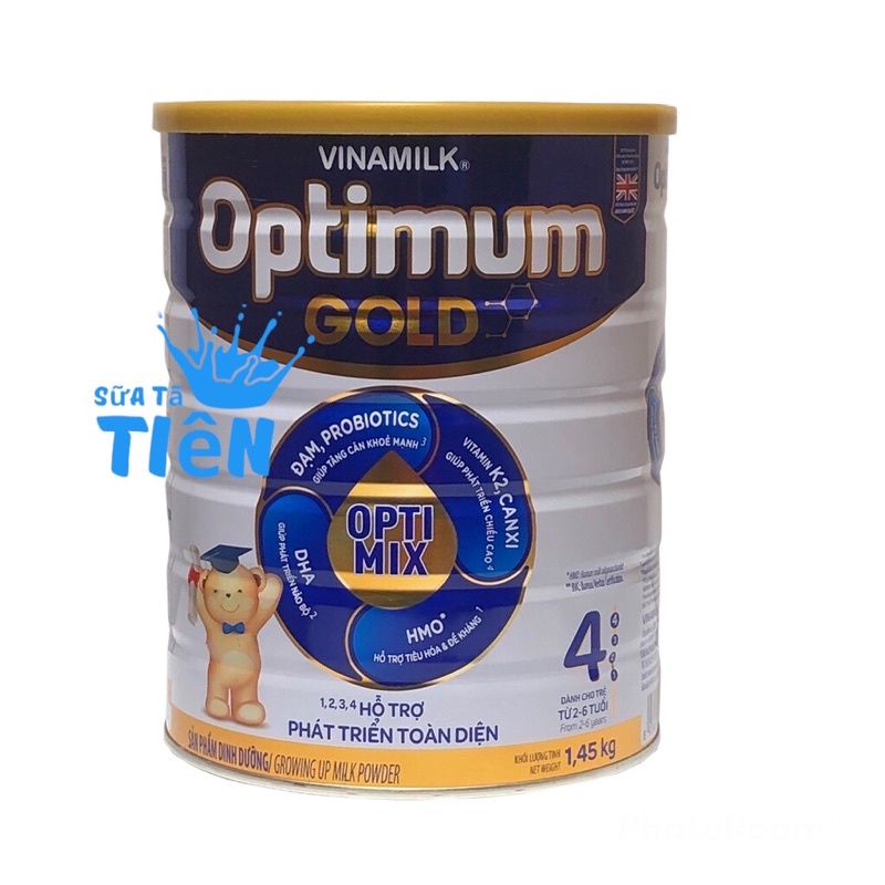 [HCM]Sữa bột Vinamilk Optimum Gold 4 1.4kg (Hộp thiếc)