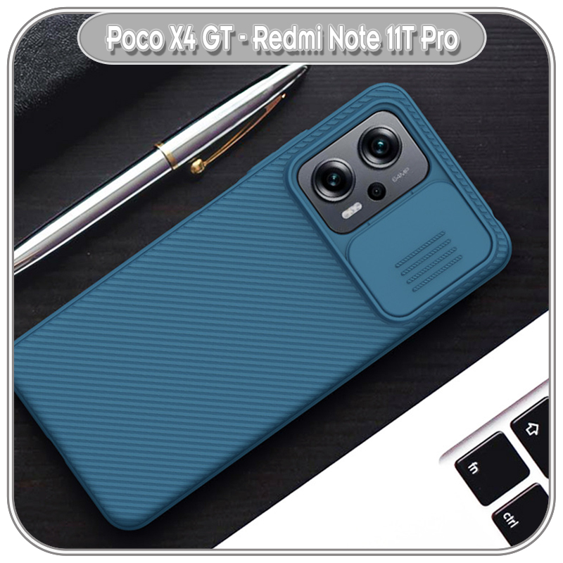 Ốp lưng cho redmi note 12t pro - poco x4 gt - redmi note 11t pro, nillkin camshield che camera - hàng nhập khẩu