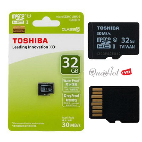 Thẻ nhớ MicroSD Toshiba 32G Box Class10 Công ty (Xanh)
