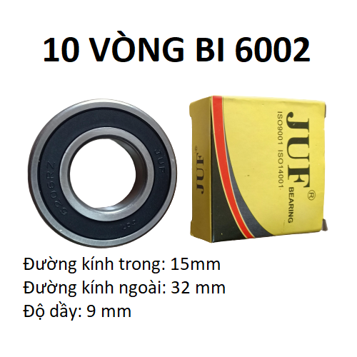 10 vòng bi 6002 juf