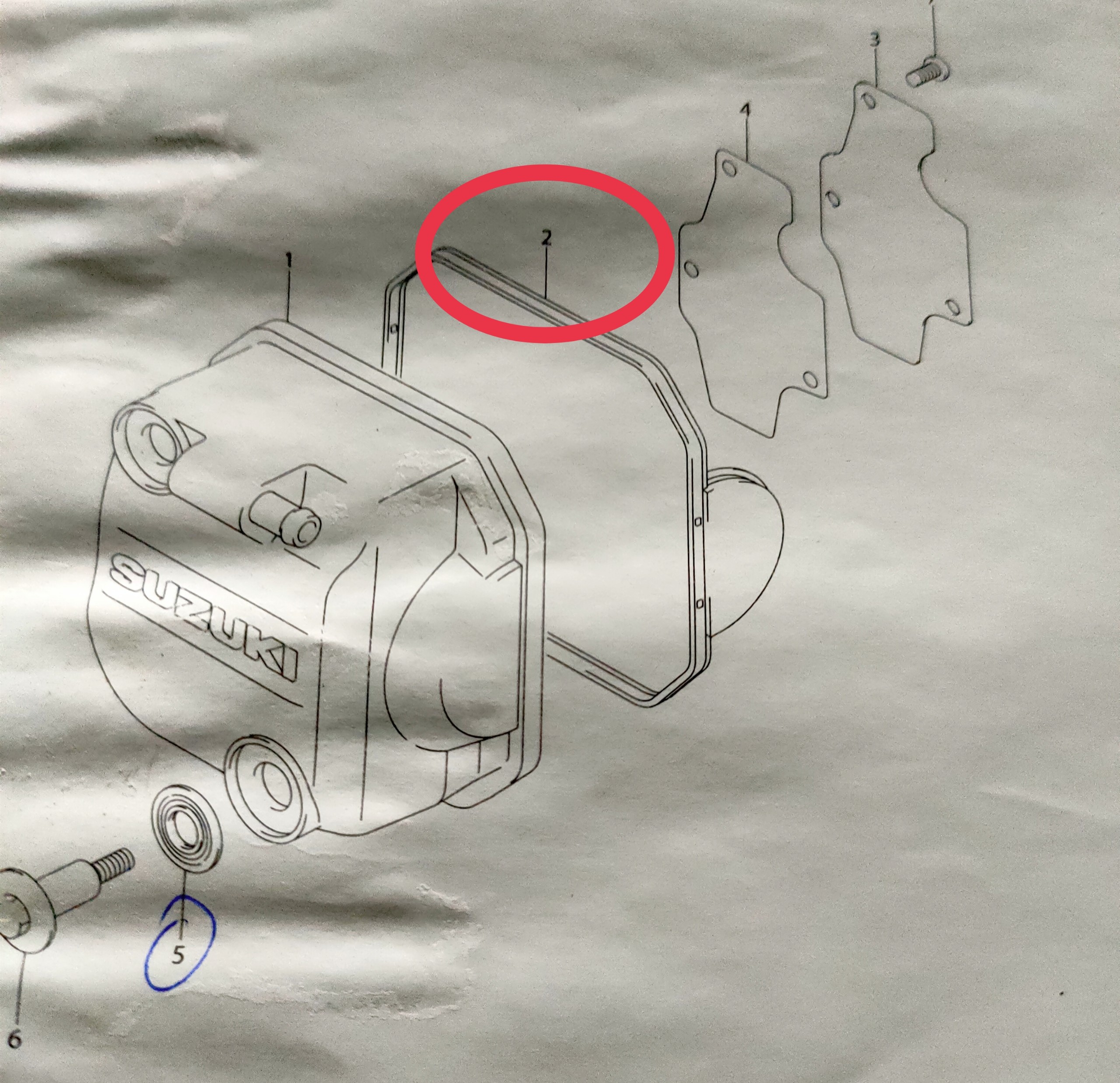 Ron cao su nắp đầu suzuki Hayate 125
