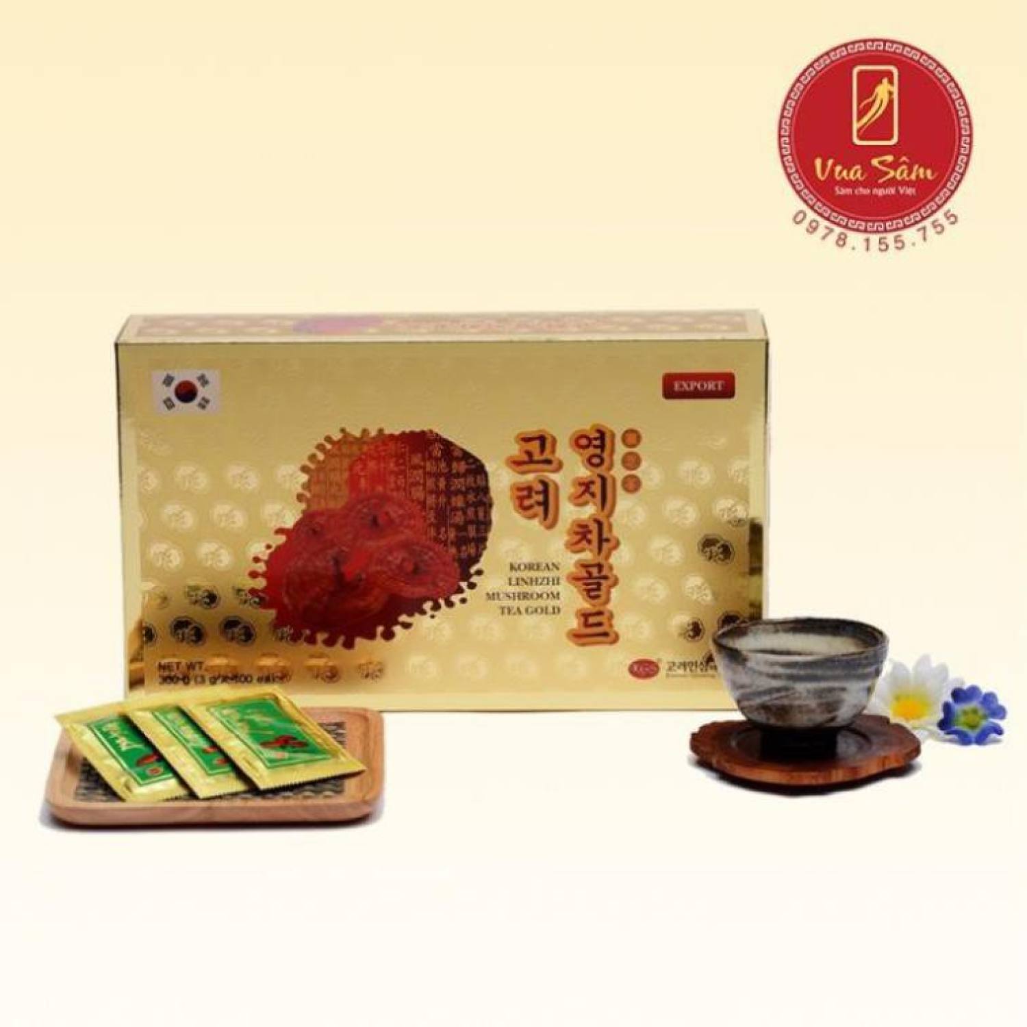 [ Hàng Mới Về] Trà linh chi KGS 300g (3g x 100gói)