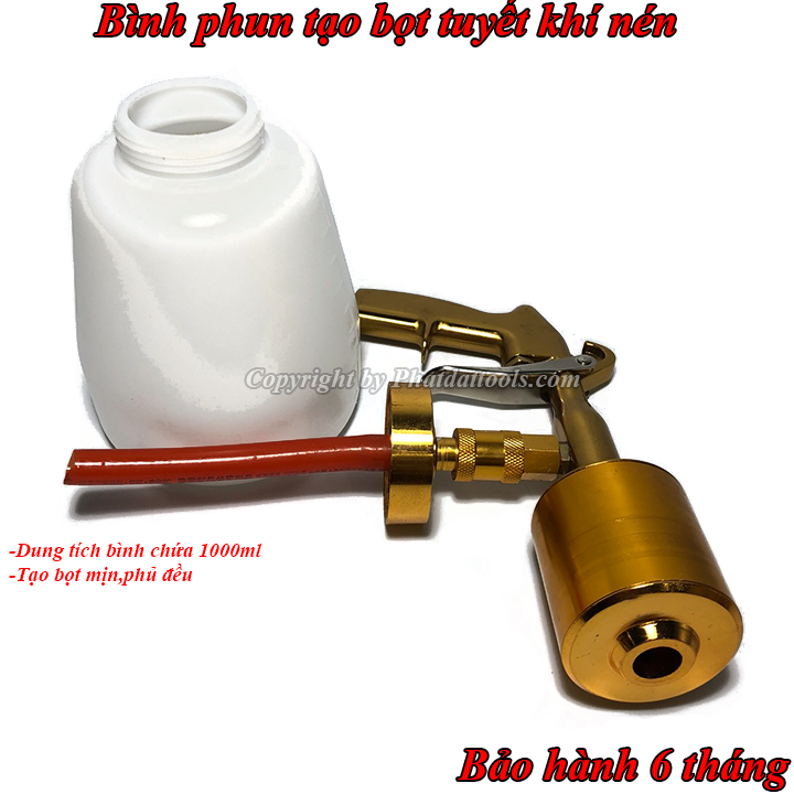 Bình phun tạo bọt tuyết khí nén 1000ml