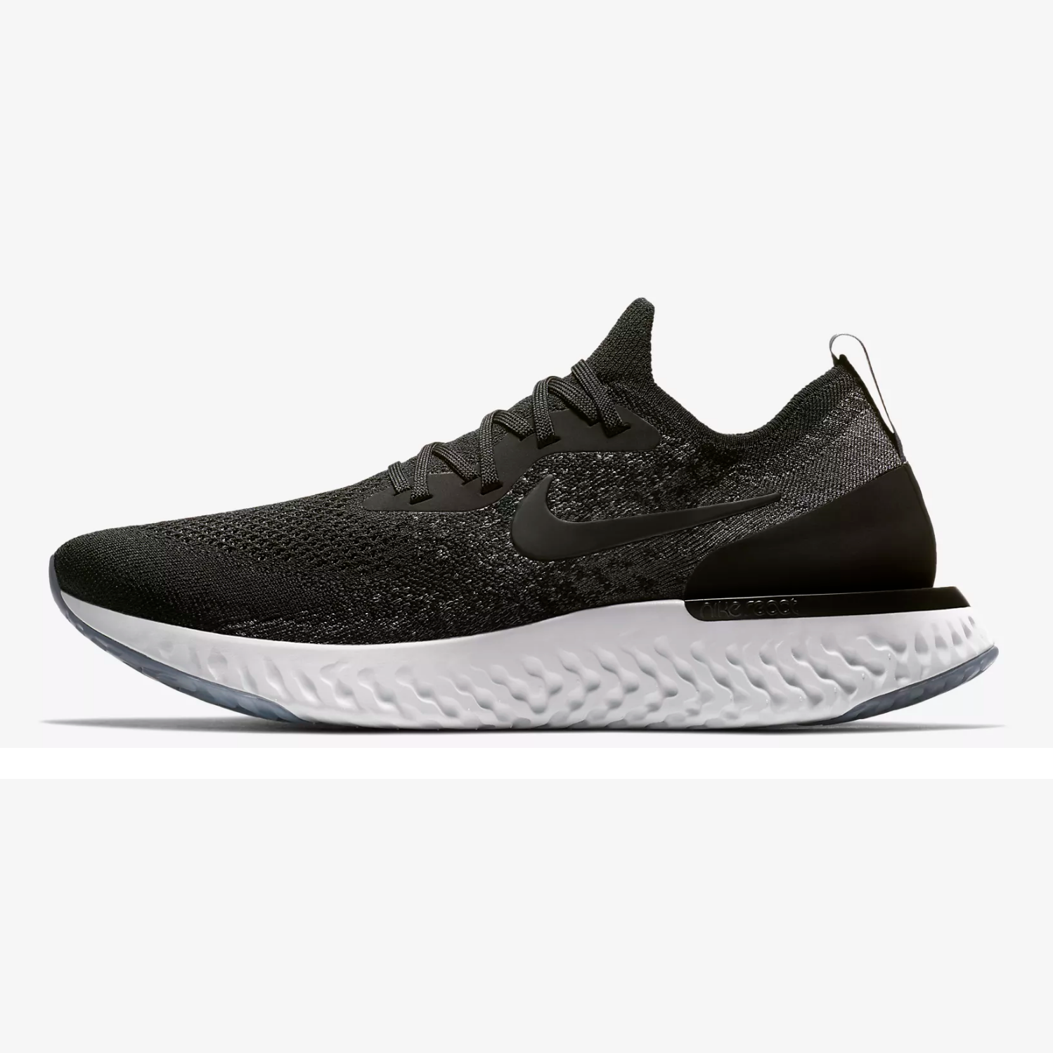 Giày Sneaker Epic React Flyknit Black White - Giày Gym - Giày chạy bộ - Giày thể thao