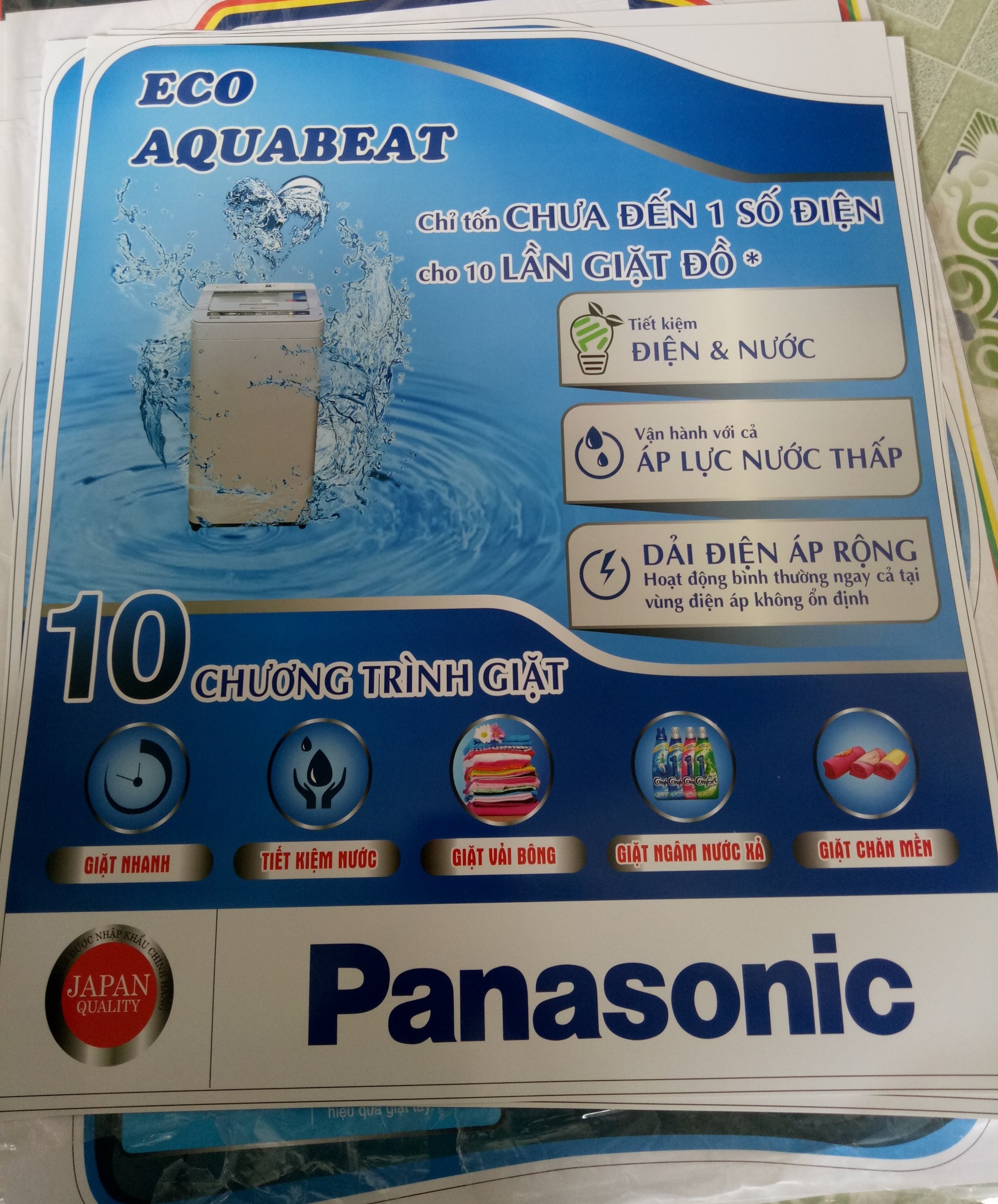 TEM MÁY GIĂT PANASONIC