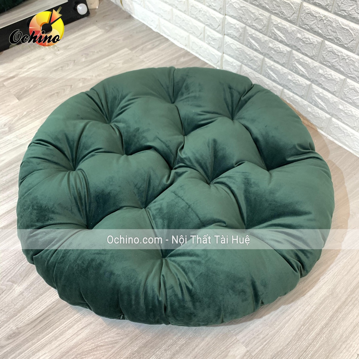 (FREE SHIP) Đệm lót ghế pasapan thư giãn cao cấp, nệm Tròn ghế Papasan Loại ghế to đk 1m2 đệm size 1m35 dày đẹp ( có sẵn)