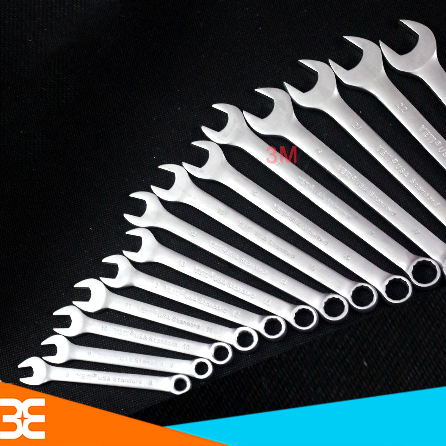 Bộ dụng cụ - Bộ cờ lê Yeti 14 chi tiết 10-32 (khoá vòng miệng)